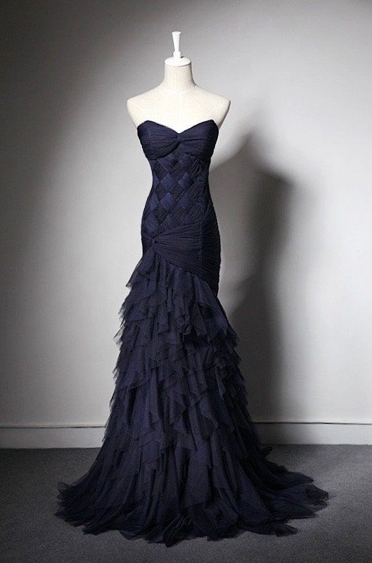 Robe de bal longue sans manches en tulle, style sirène, décolleté en cœur, tenue de soirée pour 20e anniversaire, robe de remise de diplôme, B638