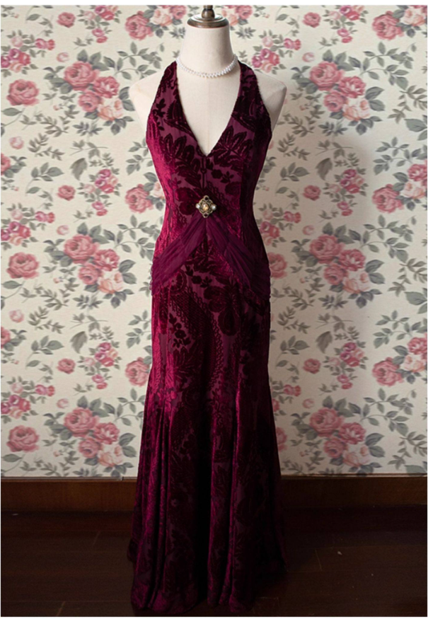 Vintage Meerjungfrauen-Abendkleid aus weißem Samt und Spitze im Stil der 50er Jahre – Inspiration für lange Partys und den 20. Geburtstag (AB2343)