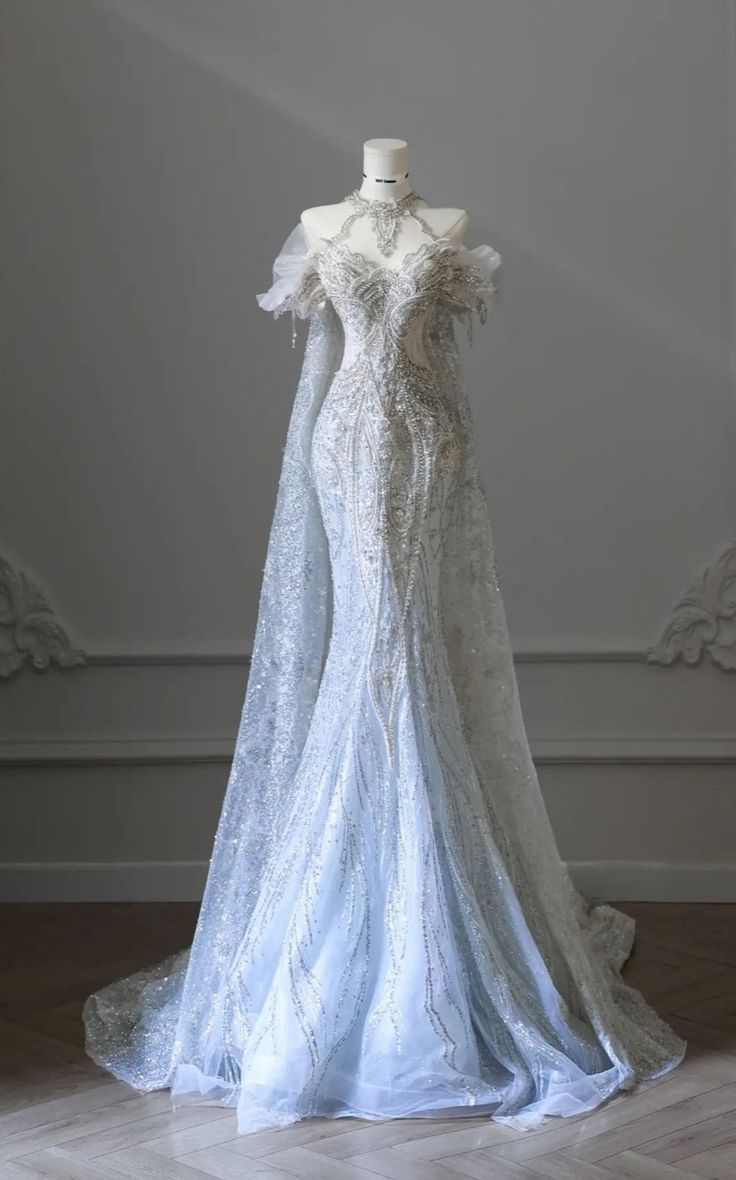 Robe de mariée sirène de luxe à épaules dénudées, en tulle argenté, avec perles, ajustée, corset, longue robe de mariée, robes de mariée DH3058