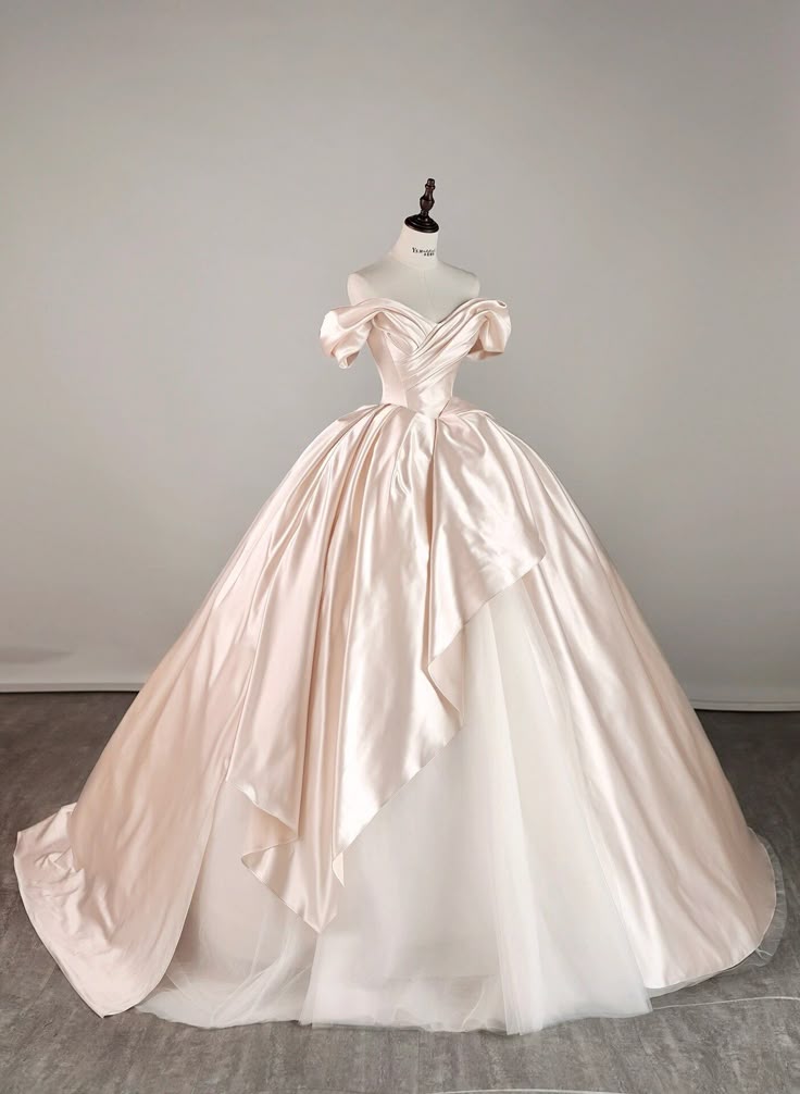 Robe de mariée longue en satin rose clair, épaules dénudées, style corset, robe de bal chic, DH3060