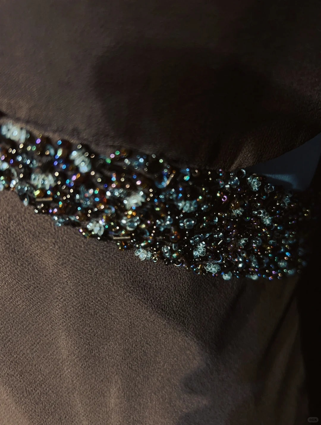 Robes de bal modestes Sirène Bretelles fines Marron Sans manches Avec volants Robe de soirée formelle N3839