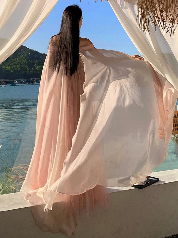 Sexy A line Sweetheart Pink Tulle 21st Birthday Elegant Outfit Summer Wedding Guest Dresses N4079