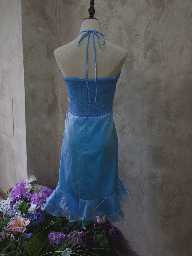 Robe de cocktail courte bordeaux vintage à col fourreau et dos nu, idéale pour un 16e anniversaire, un bal de promo ou une soirée (AB2382)