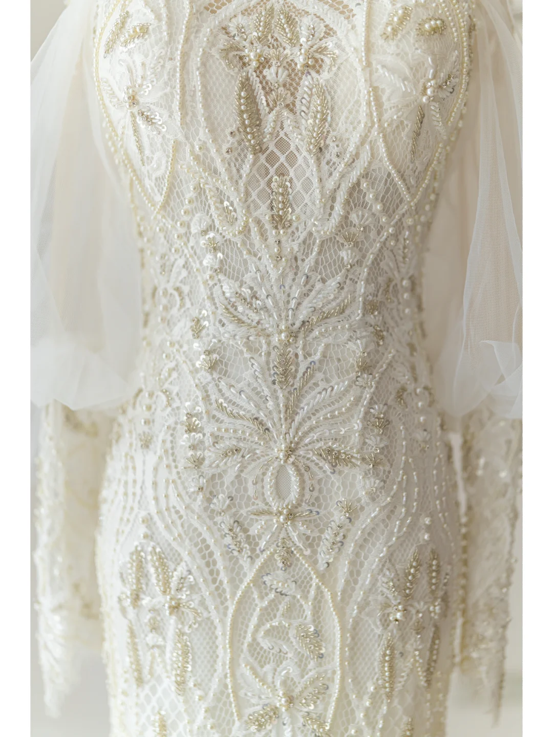Elegant Mermaid High Neck Long Sleeves Lace White Fitted Wedding Dress Styles Long Bridal Gown Wedding Gowns RB1090