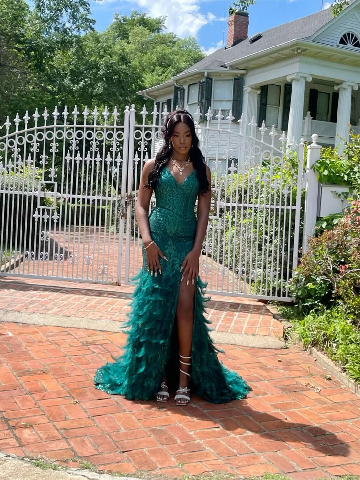 Aesthetic Mermaid Spaghetti Straps Dark Green Sequin Long Prom Dresses Party Dress Graduation Gown RB1274