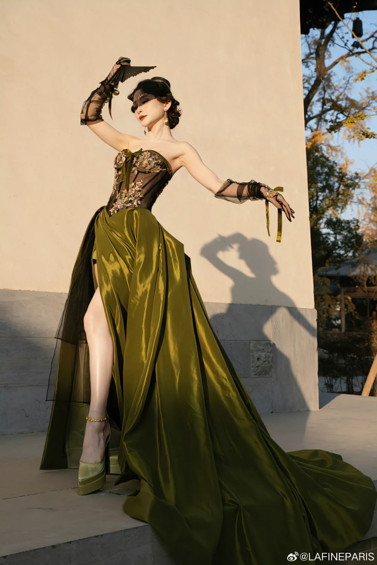 Chic Sheath Strapless Burgundy Satin With Lace Olive Green Long Prom Dresses Impress 18th Birthday Outfits Prom Gown RB1639