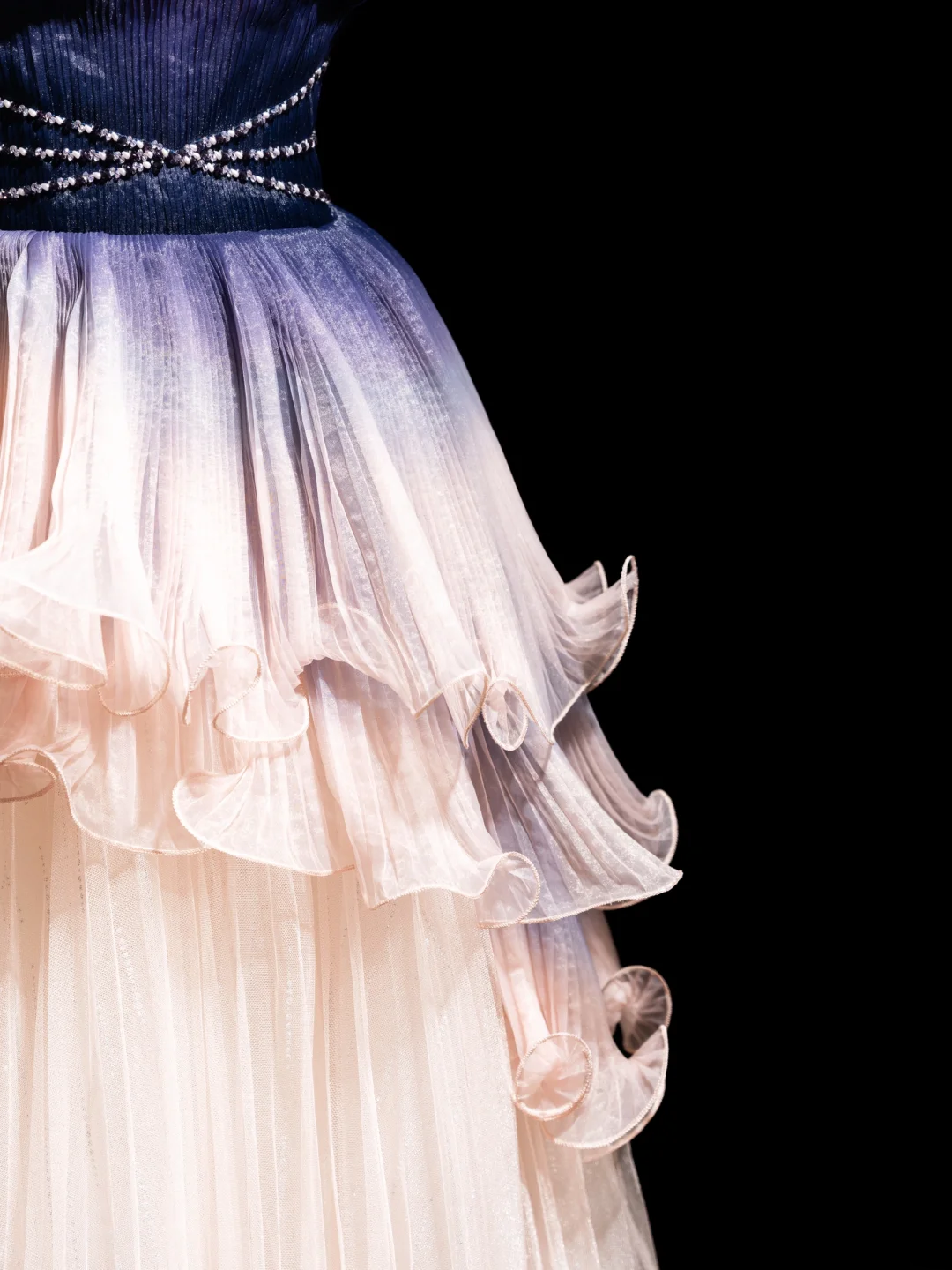 Robe de bal longue plissée en tulle rose blush, sans bretelles, style trapèze, tenue de soirée pour 18 ans, RB1927