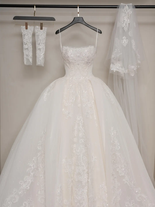 Vintage Ball Gown Strapless Sleeveless White Fitted Corset Long Wedding Dress Bride Gowns Wedding Dresses RB2063