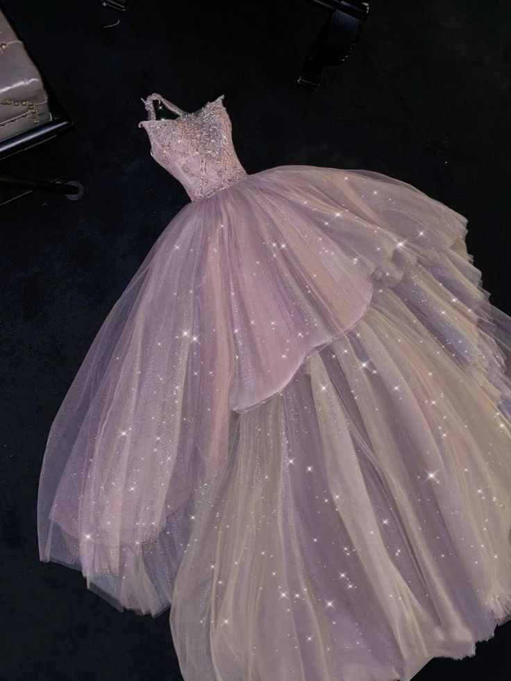 Beautiful Ball Gown Halter Pink Tulle Prom Dresses For Teens Formal Dress Party Outfits Prom Gown RB2089