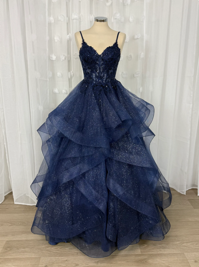 Robe de bal élégante à bretelles spaghetti, en tulle et dentelle, couleur raisin foncé, tenue de soirée pour 20e anniversaire, robe de remise de diplôme RB868