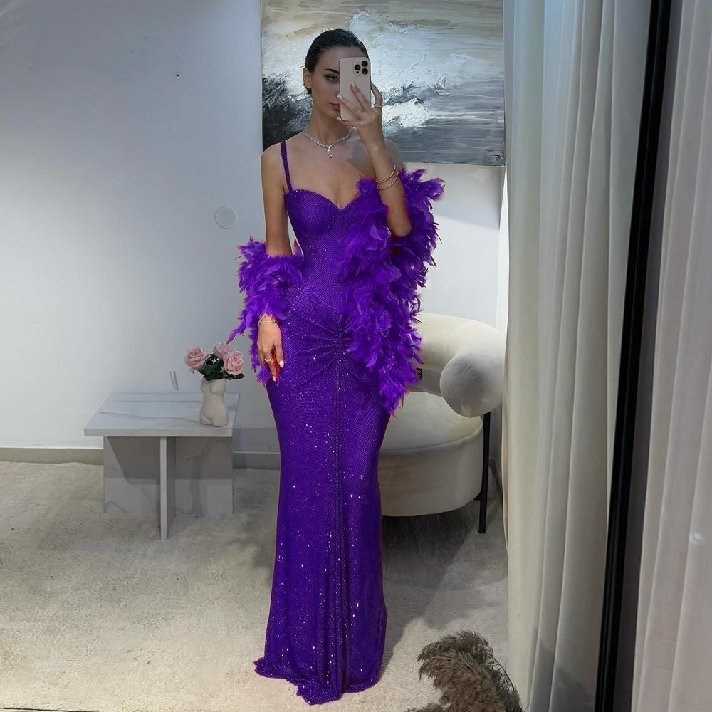 Sexy Mermaid Red Sweetheart Straps Sequins Prom Dresses Long Party Dress 22th Birthday Outfits Graduation Dress RB962