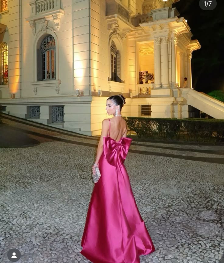 Robe de bal sirène sexy à bretelles spaghetti en satin rose vif, longue robe de soirée pour 21e anniversaire, robe de remise de diplôme RB987