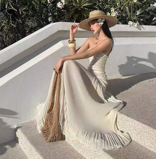 Gorgeous White Strapless Sheath Birthday Dress RF0793