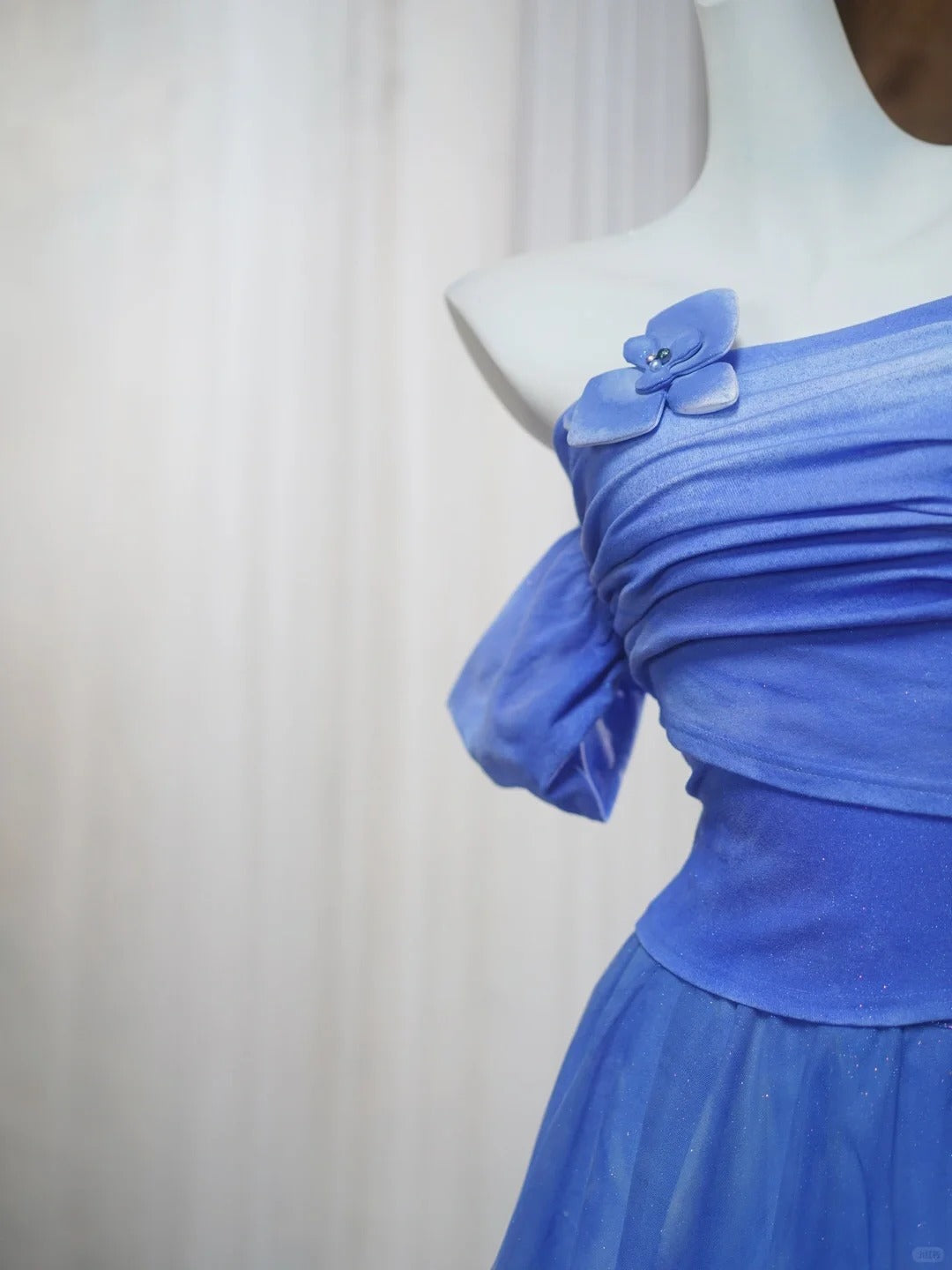 Gorgeous Purple Off Shoulder A-Line Chiffon Short Prom Dresses Birthday Evening Gowns RF0851