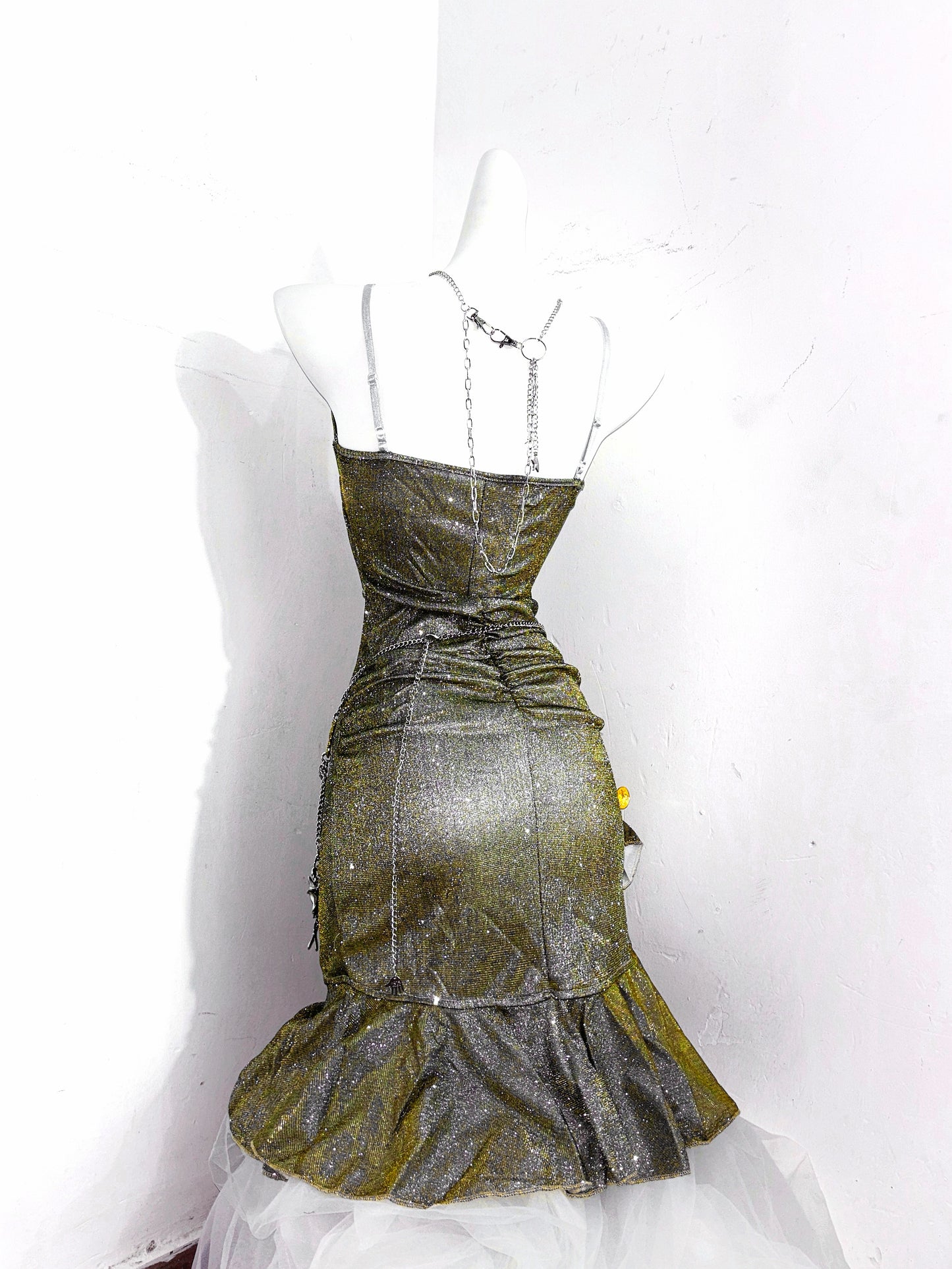 Gorgeous Olive Green Spaghetti Straps Sheath Short Party Dresses RF0889