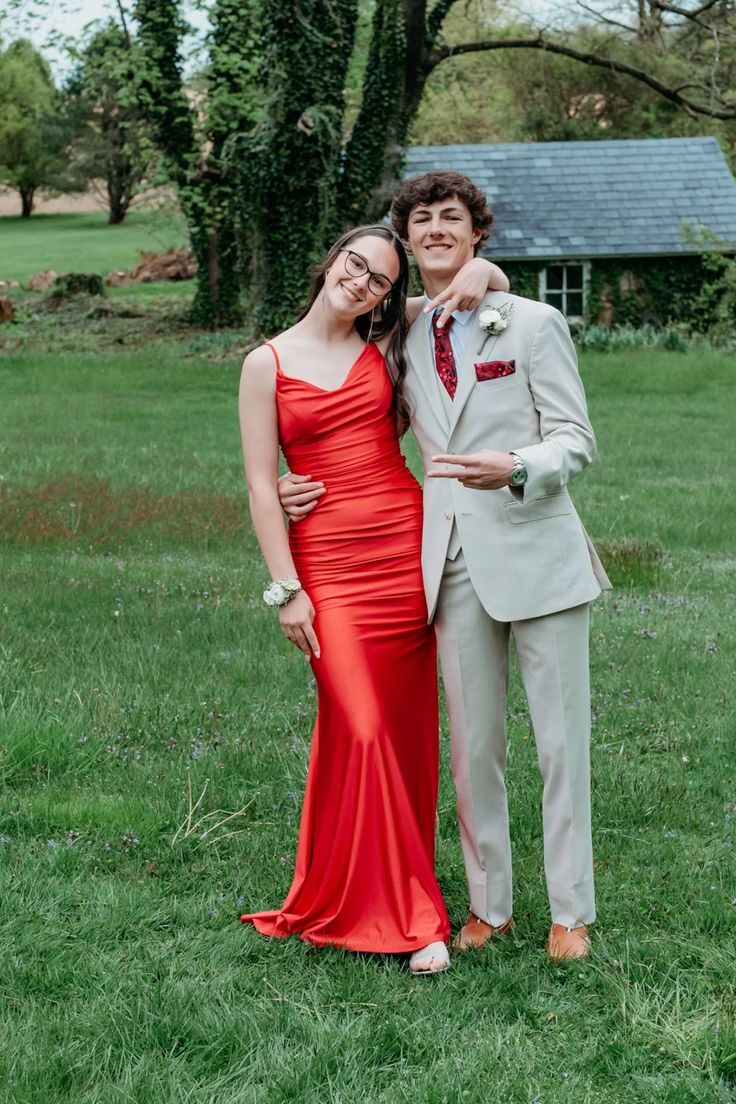 Cheap Mermaid Spaghetti Straps Red Silk Satin Long Floor Length Prom Dress Inspiration Prom Dresses AB115