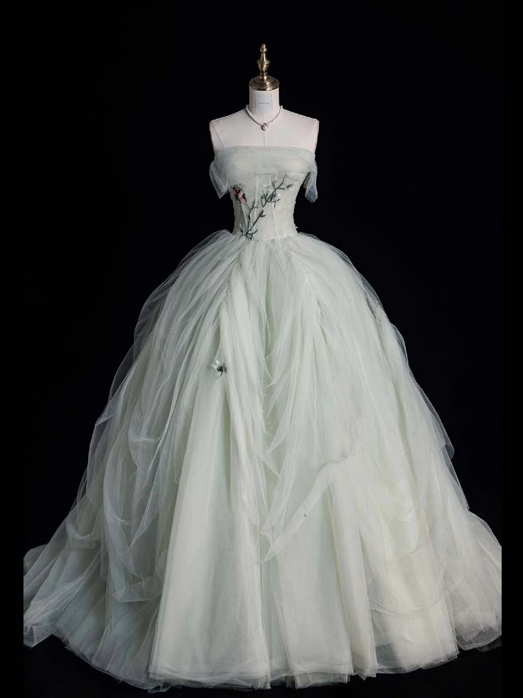 Robe de bal modeste sans bretelles en tulle avec appliques, longue robe de soirée pour femme AB1491