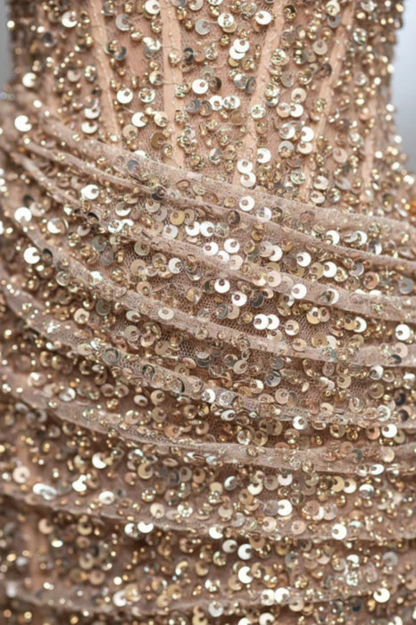 Sexy Abschlussballkleider für schwarze Mädchen: Meerjungfrauen-Kleid in Königsblau mit Pailletten und Herzausschnitt, Schlitz, halbformell, langes Partykleid AB2160
