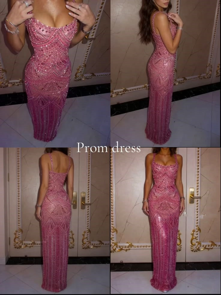 Verträumtes orangefarbenes Pailletten-Spaghettiträger-Ballkleid Ärmellos Meerjungfrauen-Etui mit Edelsteinperlen für Damen N4052