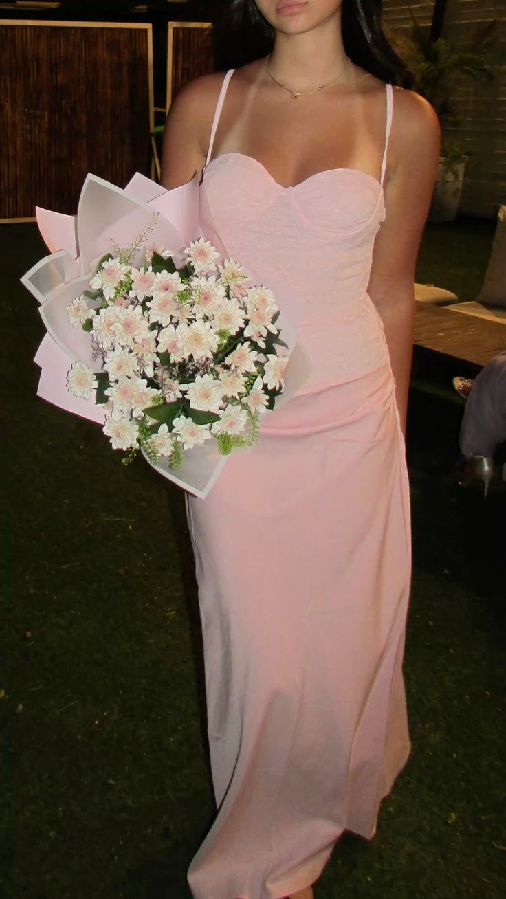 Einfaches A-Linien Spaghetti-Träger Maxikleid Rosa Chiffon Langes Strand Sommer Garten Inspiration Hochzeitsgastkleider N2477