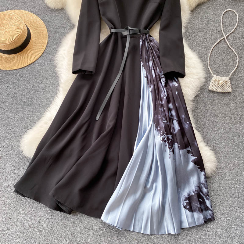 Cute Long Sleeve Dress A Line Fashion Dress RF0334