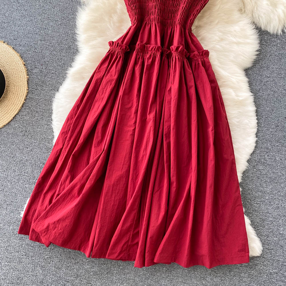 Red A Line Short Dress Fashion Girl Dress RF0175
