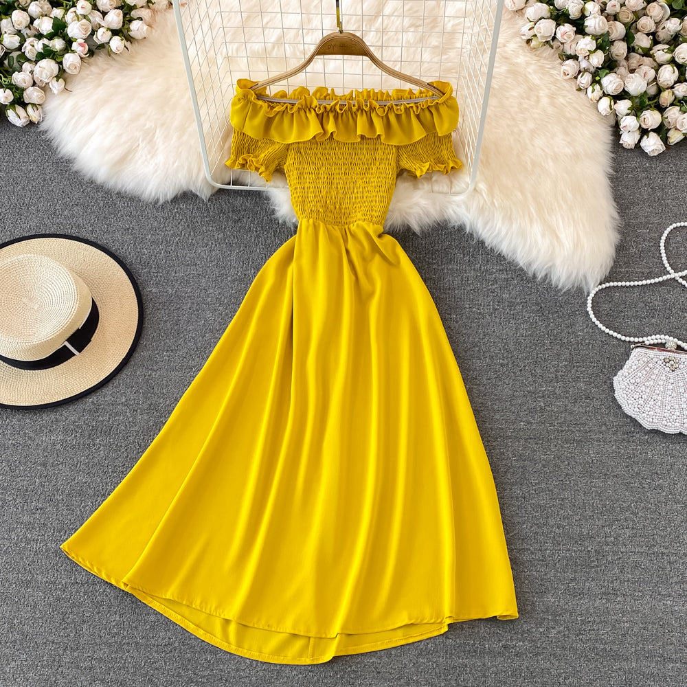 Cute A Line Off Shoulder Dress Short Dress RF0126