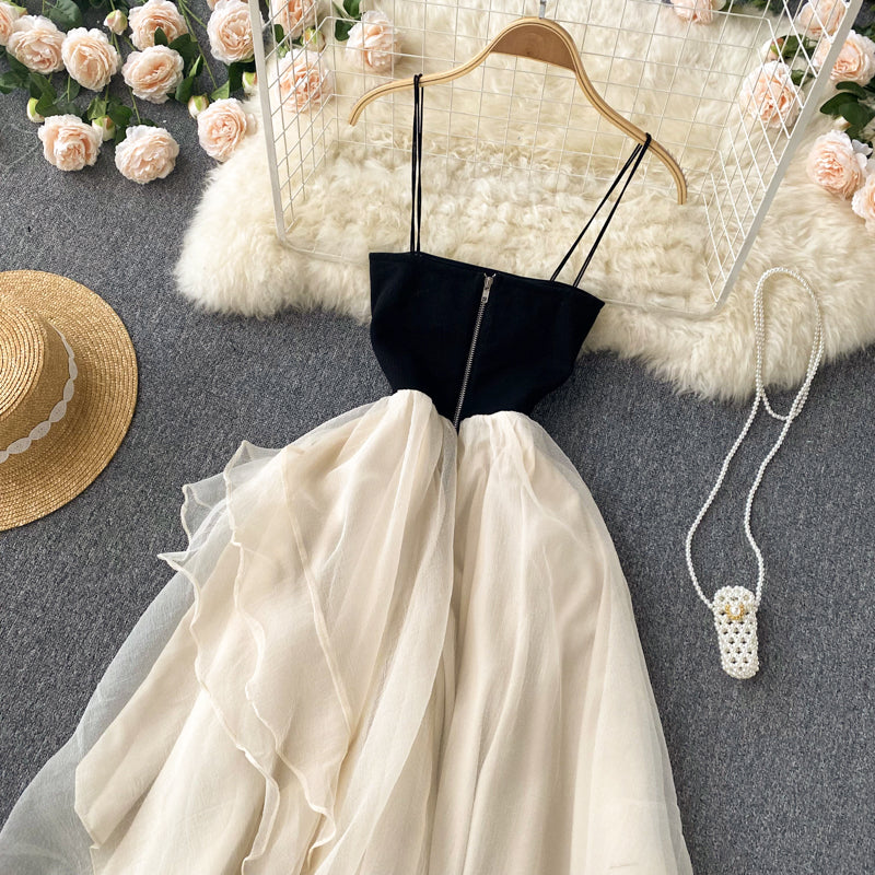 Champagne Tulle Short Dress Fashion Dress RF0065
