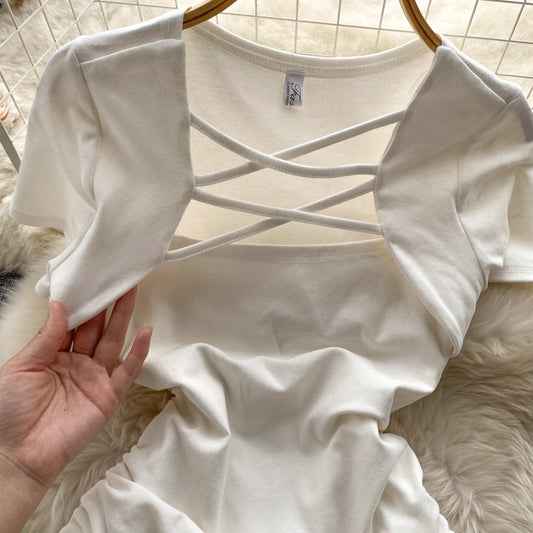 Simple Drawstring Dress RF0039