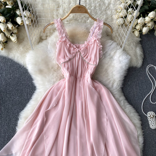 Pink A-line Fashion Dress RF0012