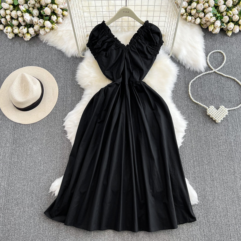 Cute V-neck Dress, Fashion Dress RF0007