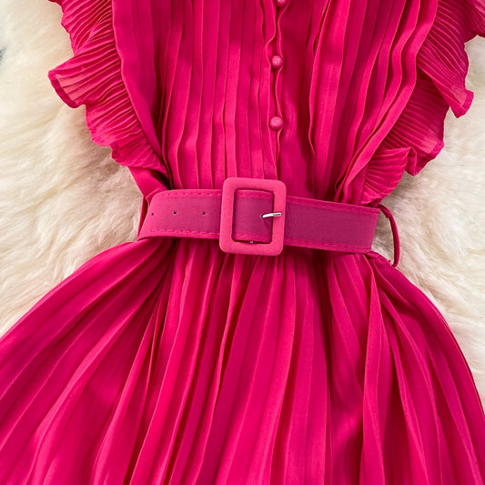 A-line Chiffon Long Fashion Dress RF0003