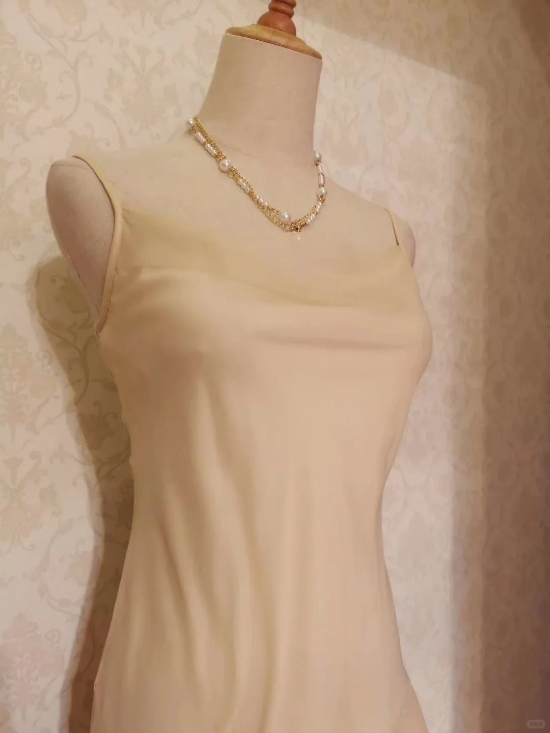 Vintage Prom Dresses 70s Mermaid Spaghetti Straps Yellow Irregular Chiffon Tea Length Evening Formal Outfits RB4309