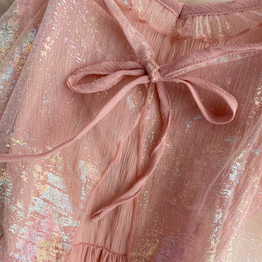 Cute A Line Fashion Dress Pink Summer Dress RF0088