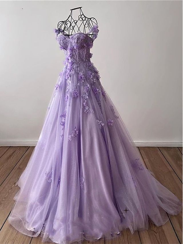 Robe de bal trapèze élégante, robe de soirée sans manches en tulle plissé à décolleté cœur AB132