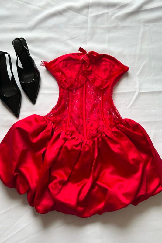 Pretty A Line Strapless Red Homecoming Dresses Short Party Dress Birthday Outfits RB4165
