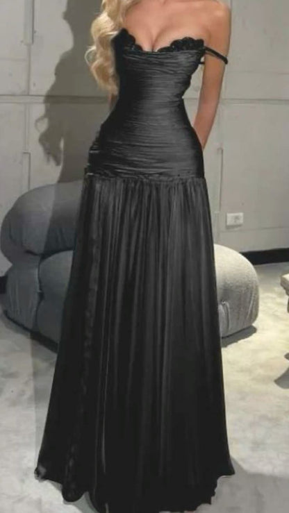 Elegantes, ärmelloses, hellblaues Ballkleid mit Spaghettiträgern, langes Partykleid AB1779
