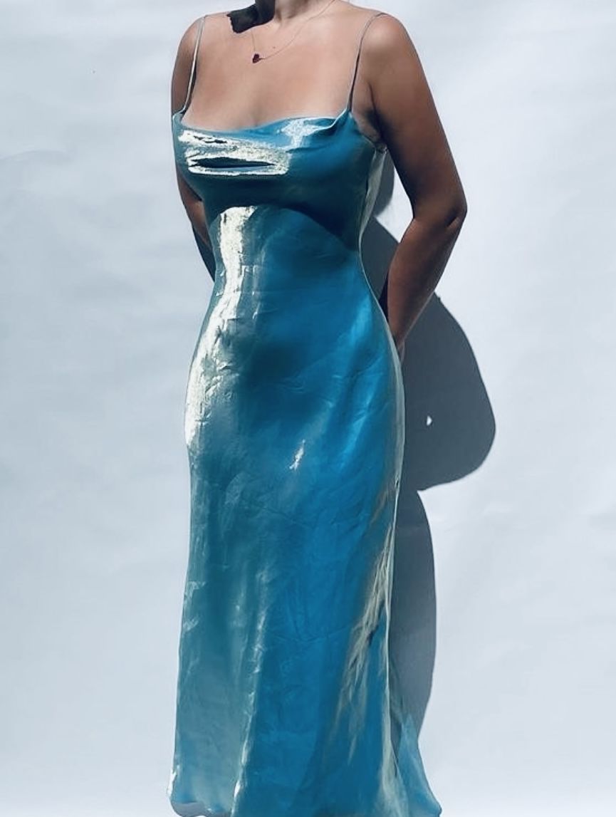 Élégante robe longue de soirée sirène sans manches à fines bretelles pour bal de promo N2541