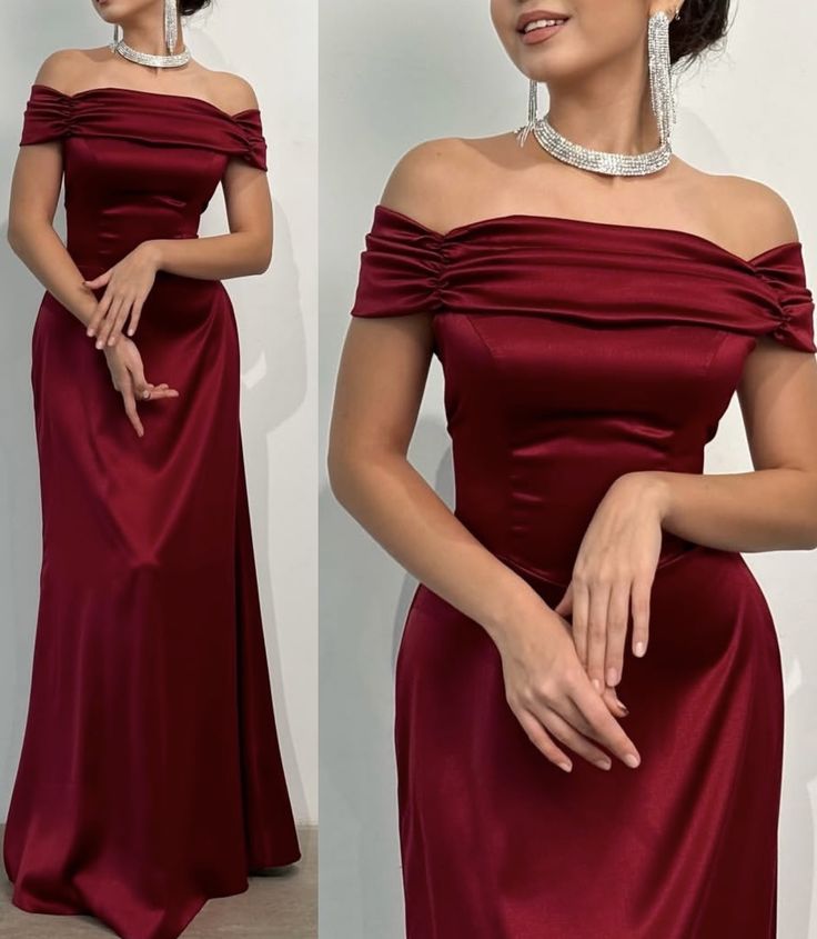 Sexy Meerjungfrauen-Abendkleid, schulterfrei, rot – Ideen für den 23. Geburtstag, Abendkleider für Damen, Outfits zum 20. Geburtstag AB2002