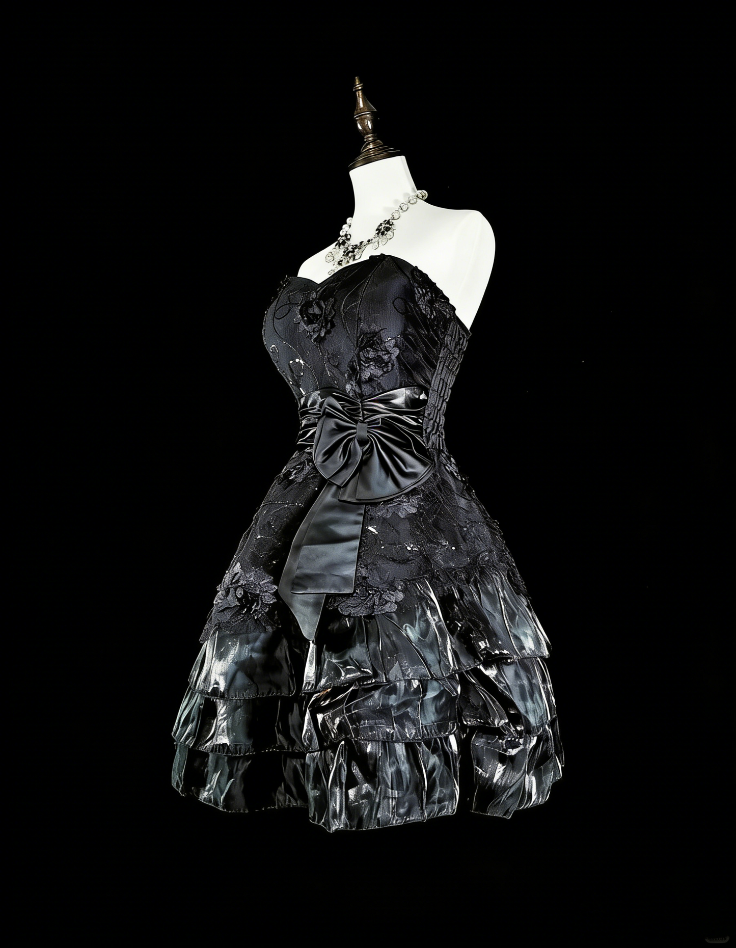 Robe de soirée bustier noire courte mini pour bal de fin d'année, robes de retour à la maison N2155
