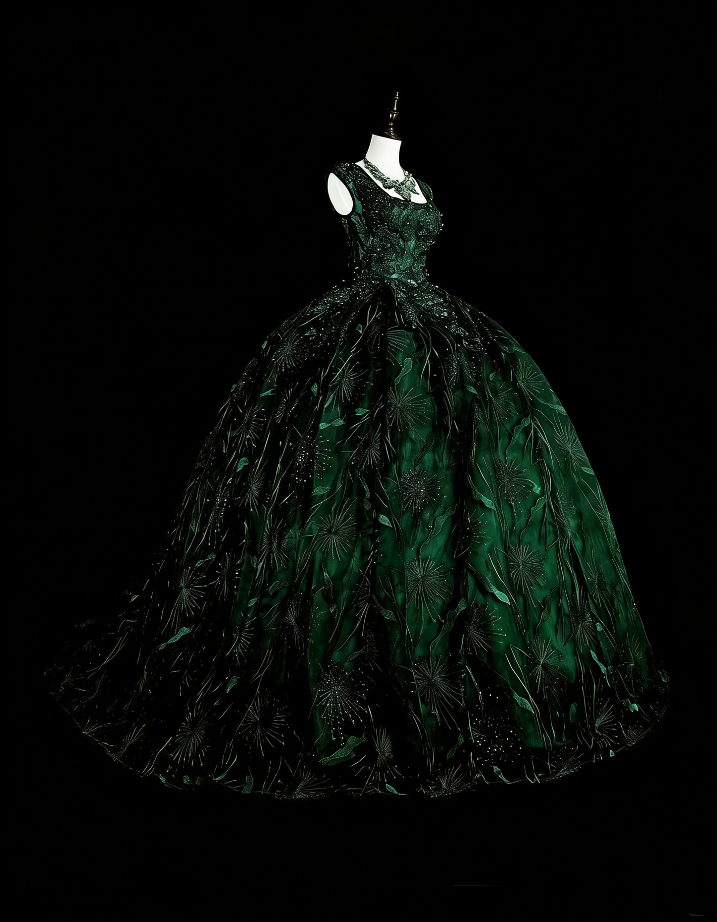 Bescheidenes Ballkleid mit quadratischem Ausschnitt, dunkelgrüne lange Ballkleider für Damen, formelles Abendkleid N2368