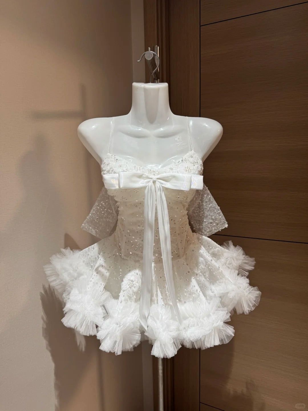 Mignonne robe de bal à fines bretelles en tulle blanc Night In Rio Inspo Idées de robes de bal de promo RB4035