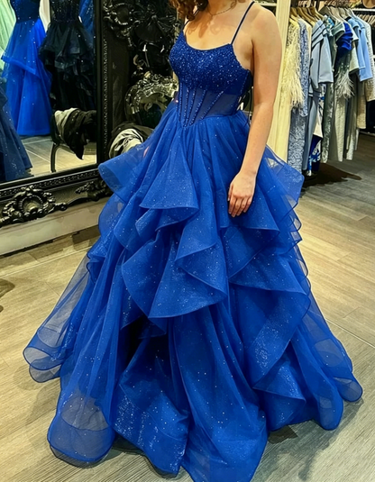 Classy Ball Gown Sheer Corset Prom Dress Inspo For Women Girls Formal Party Gowns Long Formal Dresses AB1844