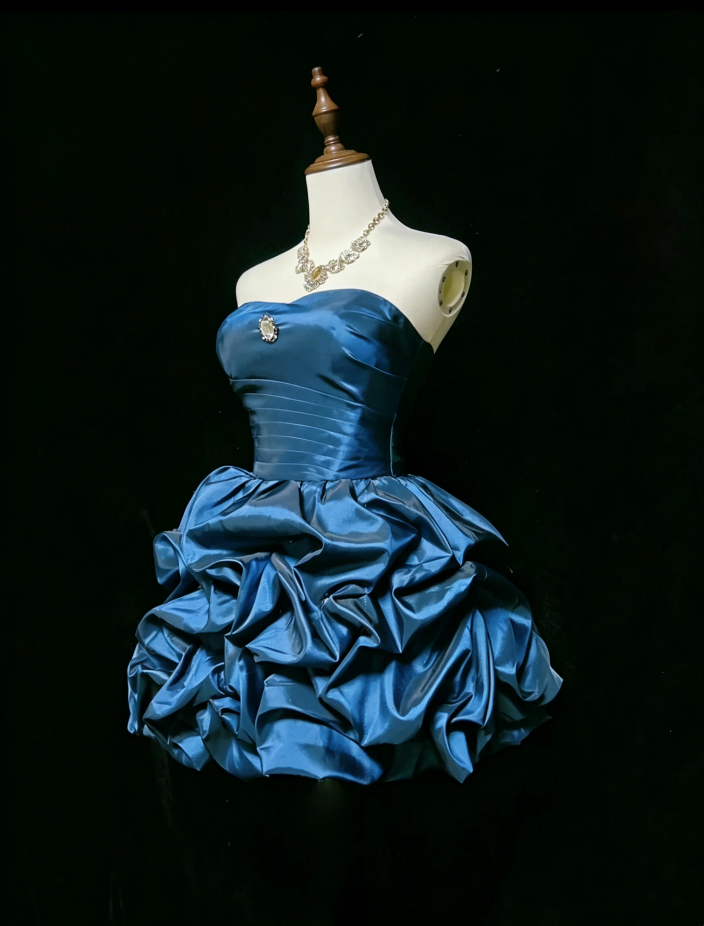 Glam Ballkleid Sweetheart Blaues Partykleid 17. Geburtstagskleid Heimkehrkleider N3810