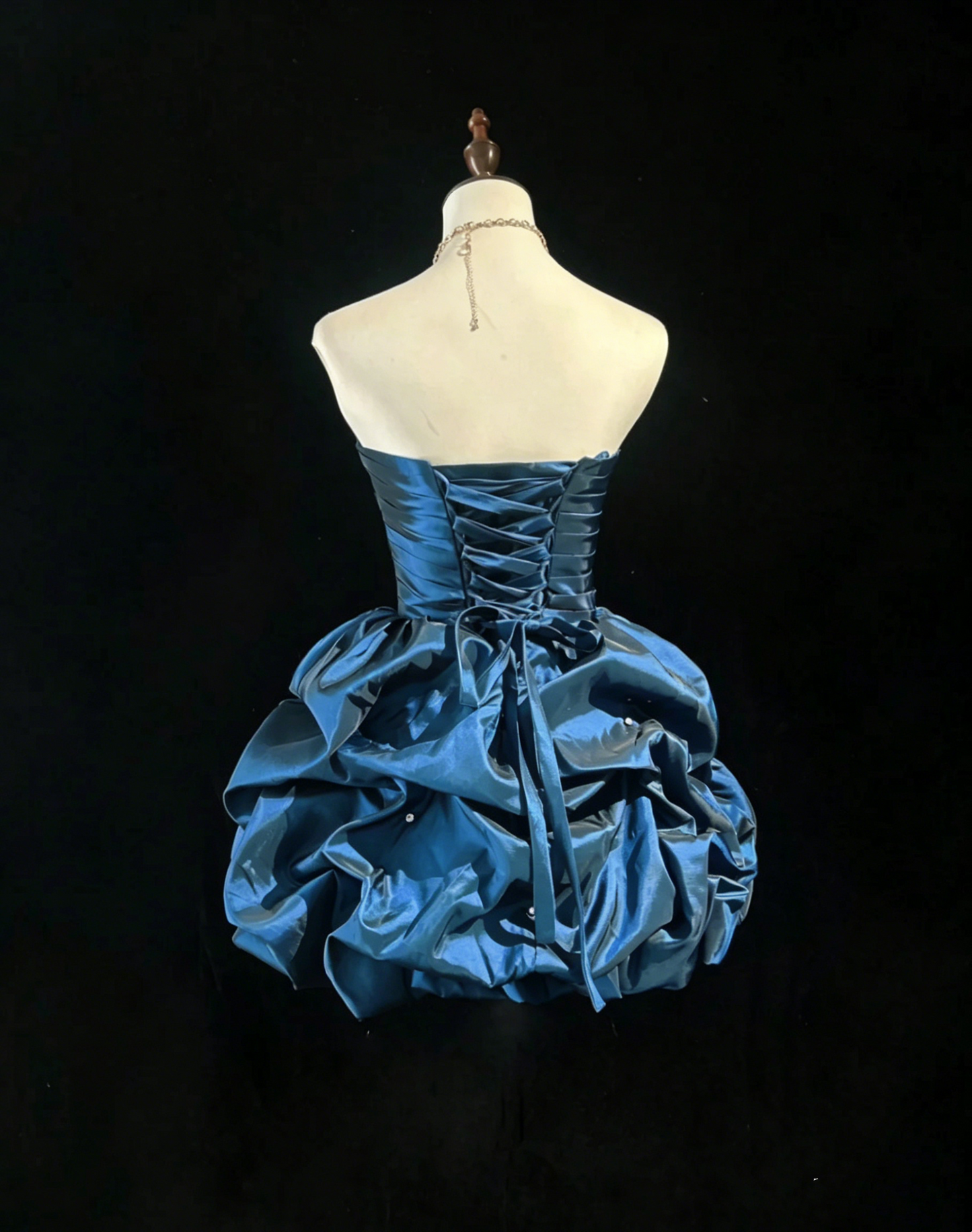 Glam Ballkleid Sweetheart Blaues Partykleid 17. Geburtstagskleid Heimkehrkleider N3810