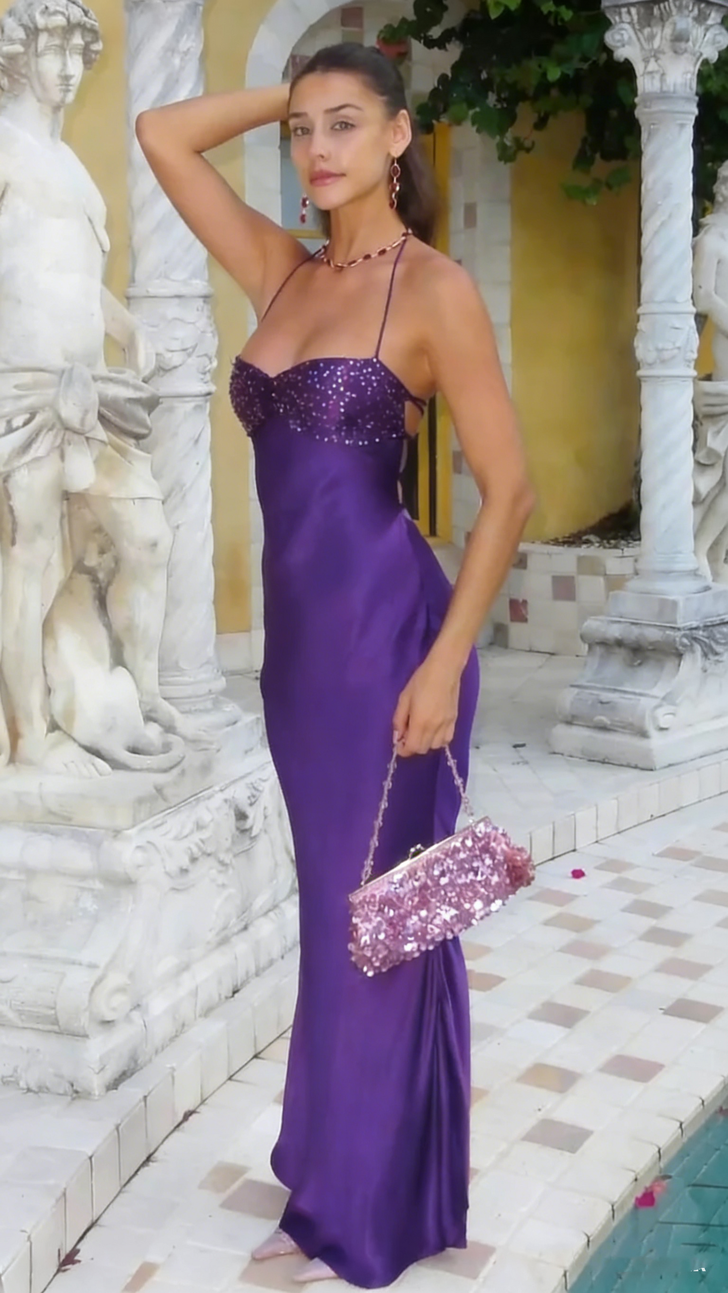 Elegant Mermaid Spaghetti Straps Burgundy Deep Red Satin Long Prom Dresses Formal Party Gowns Vestidos De Dia AB573