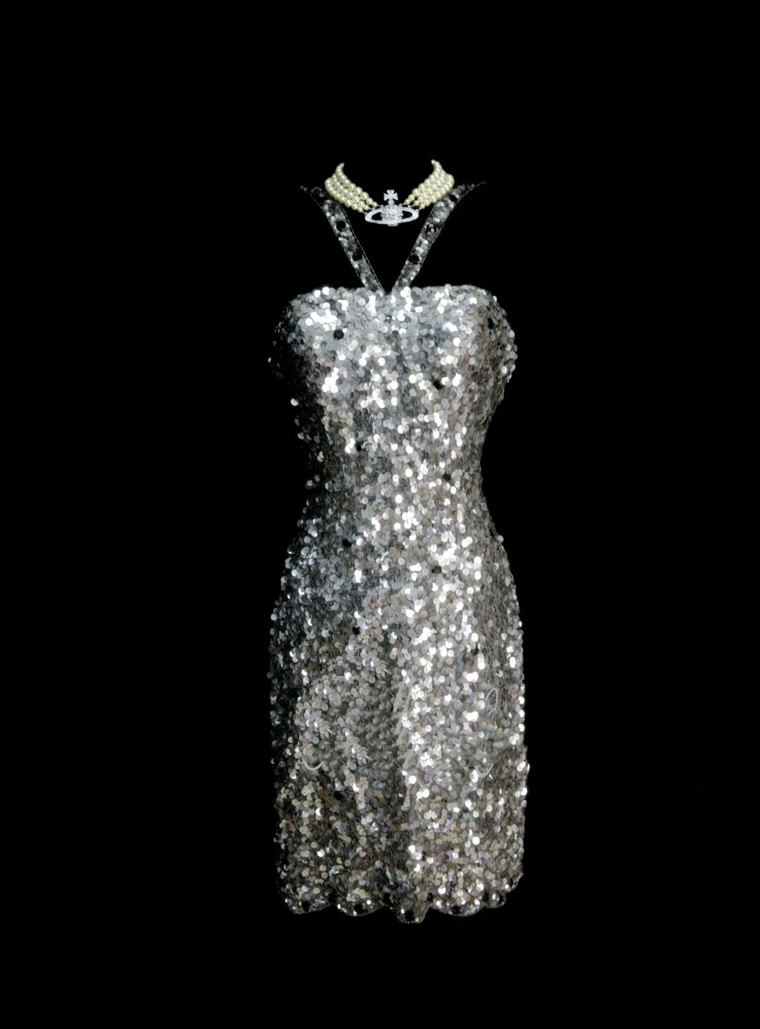 Robe fourreau bustier gris argenté inspirée des années 2000, robe de bal courte N1381