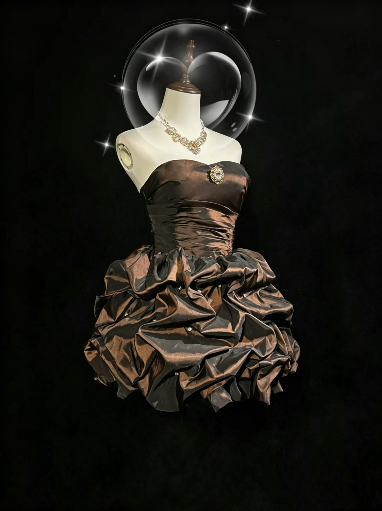 Glam Ballkleid Sweetheart Schokoladen Partykleid 16. Geburtstag Abendkleid Heimkehrkleider N3809