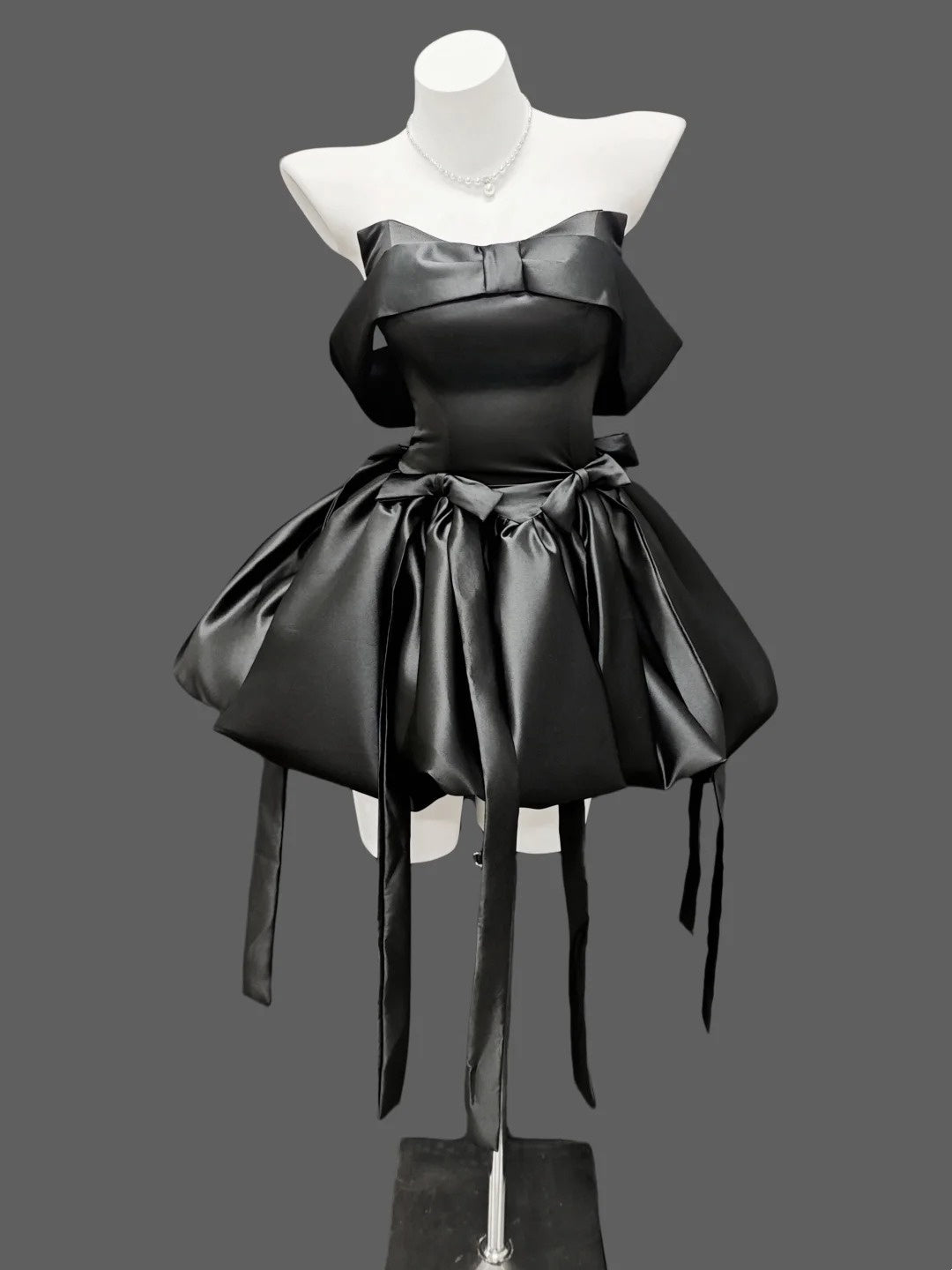 Sexy Ballkleid schulterfrei kurzes schwarzes Minikleid Party Cocktail Homecoming Kleider N4493
