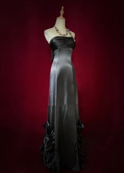 Inspiration Robes de bal modestes Robe de soirée A-line asymétrique avec perles pour femme Robe de soirée formelle N3280